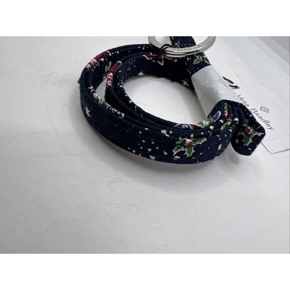 New Vera Bradley Lanyard in HOLIDAY OWLS‎ Navy - Picture 2 of 4